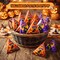 Treat Burst; Treat Burst Halloween Popping Candy 40 Pack, Pumpkin & Witch Designs, Orange & Grape Flavors, Individually Wrapped Trick or Treat Candy; Category:Halloween Candy; Image:6
